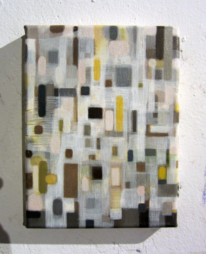 Allee (2012 24 x 18cm tempera/ oil on canvas)