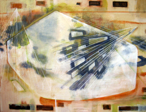 Geheimbasis (2008 50 x 65cm tempera/ oil on canvas)